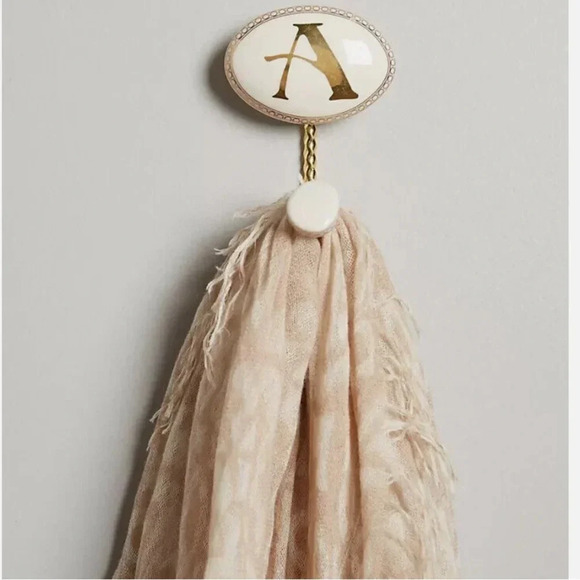 NWT Anthropologie Molly Hatch “L” Ceramic Hook - Picture 2 of 12